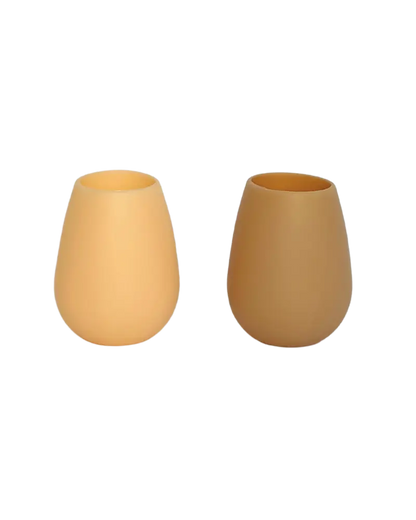 UNBREAKABLE SILICONE TUMBLERS - WHEAT + OAT