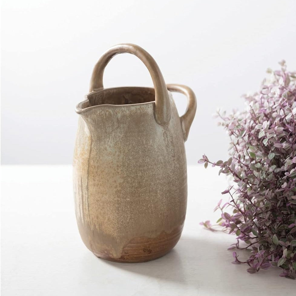 BEATRIX STONEWARE WATERING PITCHER