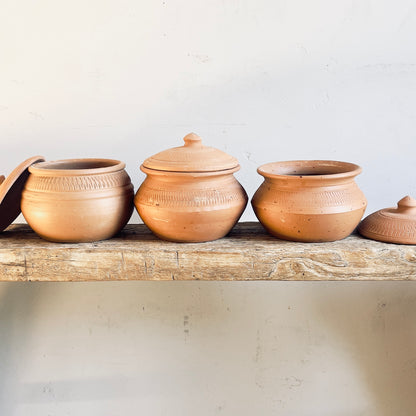 TERRACOTTA JAR WITH LID