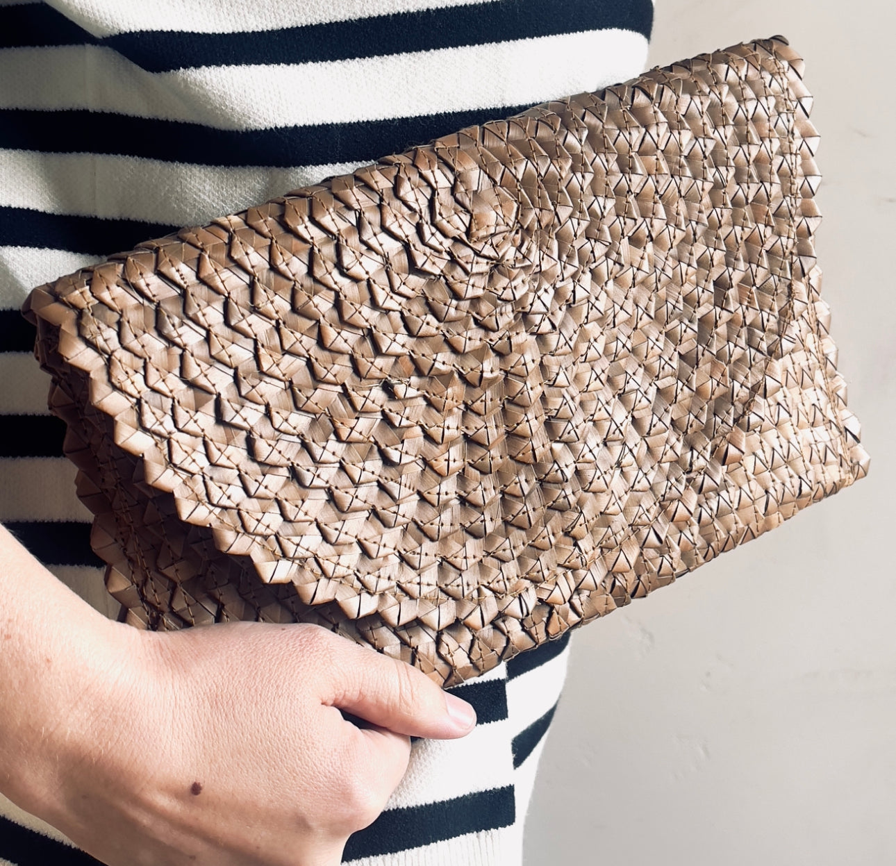 RATTAN CLUTCH- VARIOUS COLORS