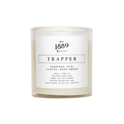 TRAPPER CANDLE- OAKMOSS & AMBER