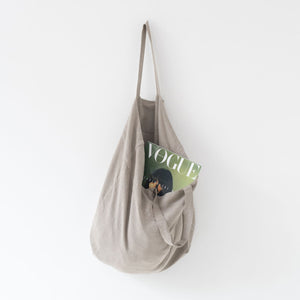 NATURAL LINEN TOTE BAG