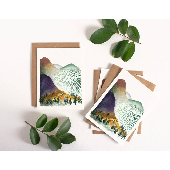 MOUNTAIN MORNING GREETING CARD- SET OF 8