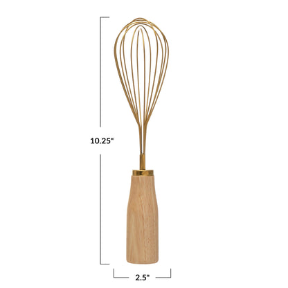 Stainless Steel Whisk With Wood Handle