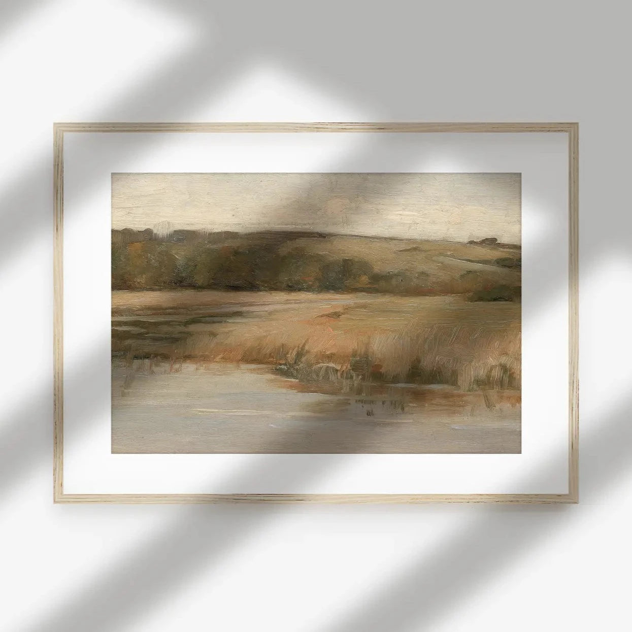 POND ART FRAMED PRINT, VARIOUS SIZES