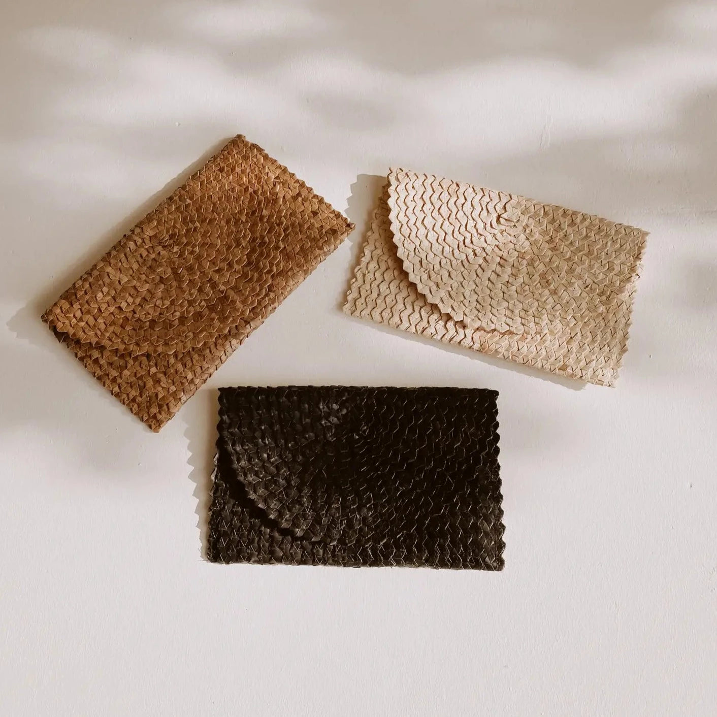 RATTAN CLUTCH- VARIOUS COLORS