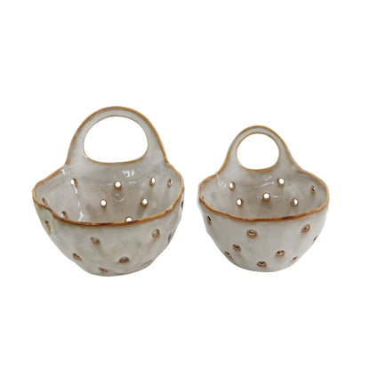 STONEWARE COLANDERS