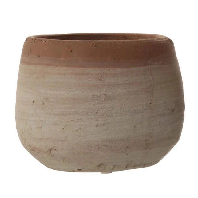 WHITEWASH TERRACOTTA PLANTER- VARIOUS SIZES