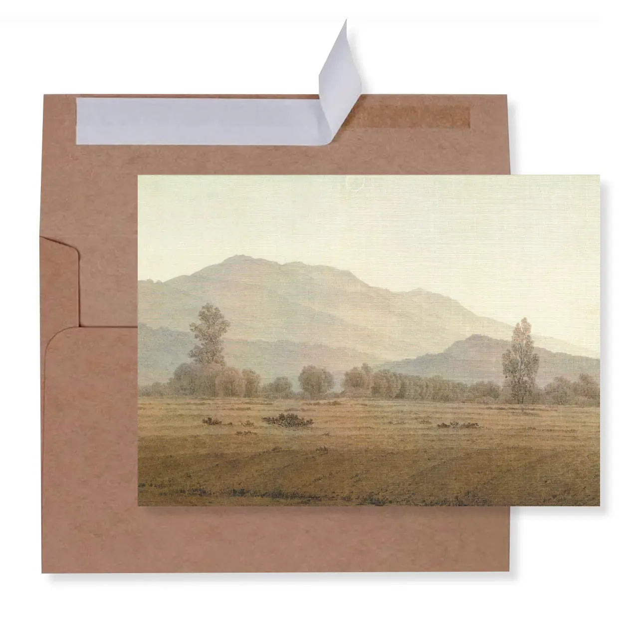 MOUNTAINS AT DAWN GREETING CARD